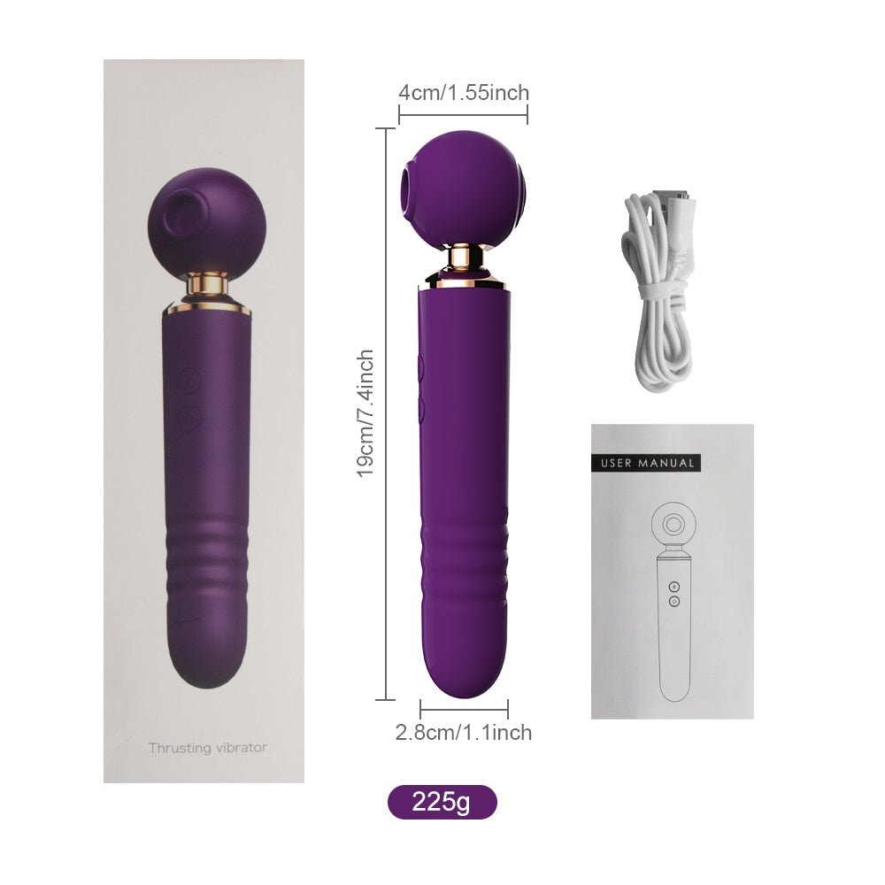 Vibrador Varinha Mágica 3 em 1 - prazervip